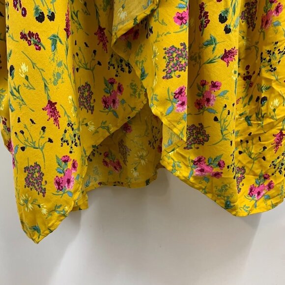 Tuesday Women's Floral Deep‎ V Neck Long Drape Sleeve Pullover Caftan One Size - Picture 6 of 11